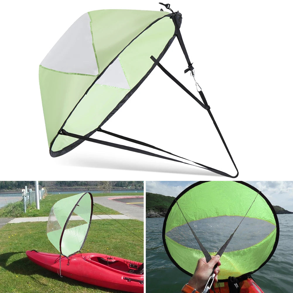 Foldable Kayak Boat Wind Sail Paddle Board Sailing Canoe Boats Drift Downwind Sail