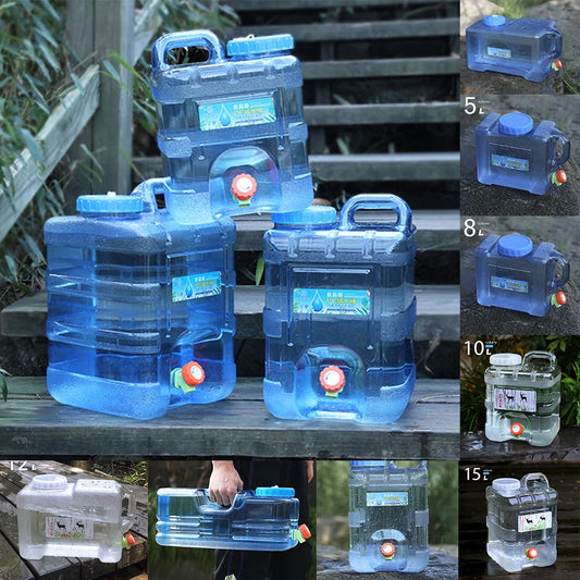 5/7.5/8/10/12/15/20L Capacity Water Canister Portable Car Water Tank Container With Faucet And Camping Supplies