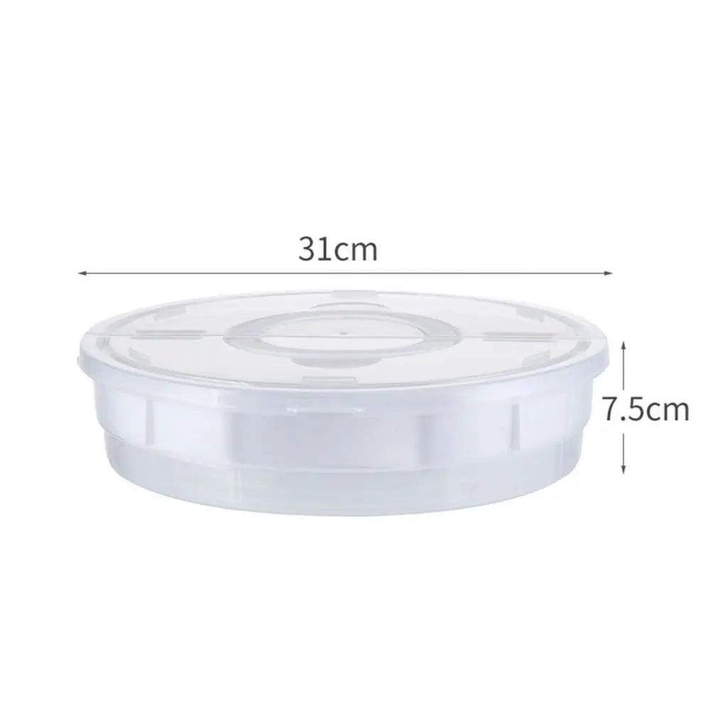 Snack Candy Round Tray Snack Dried Fruit Box with Cover Compartment Detachable 5 Grid Food Storage Box