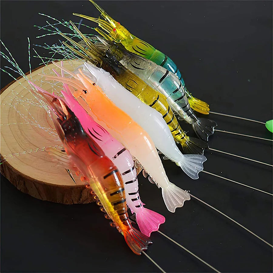 3pcs/7pcs Shrimp Lures Fishing Lures Artificial Fishing Bait