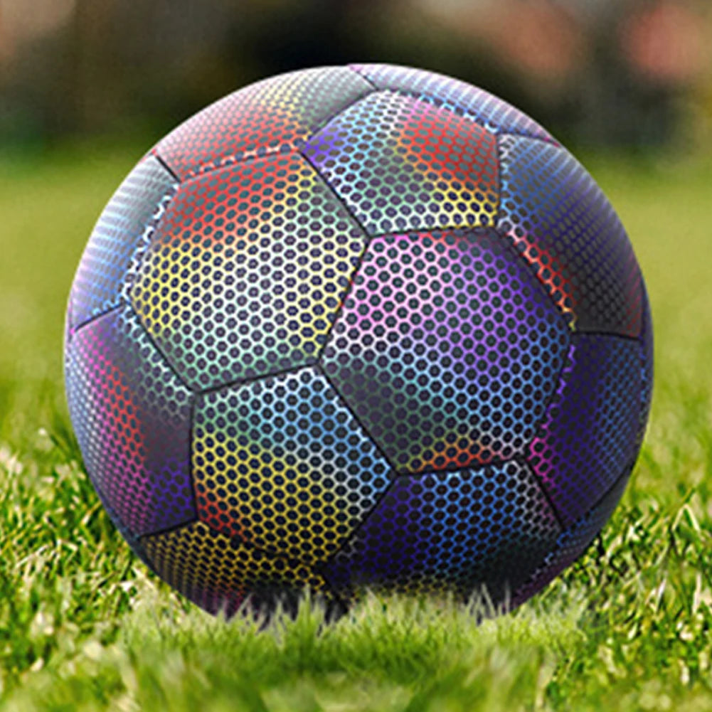 2023 New Style Luminous Soccer Ball Reflective Night Glow Football Size 4 5 PU Slip-resistant Balls Adult Child Training futbol