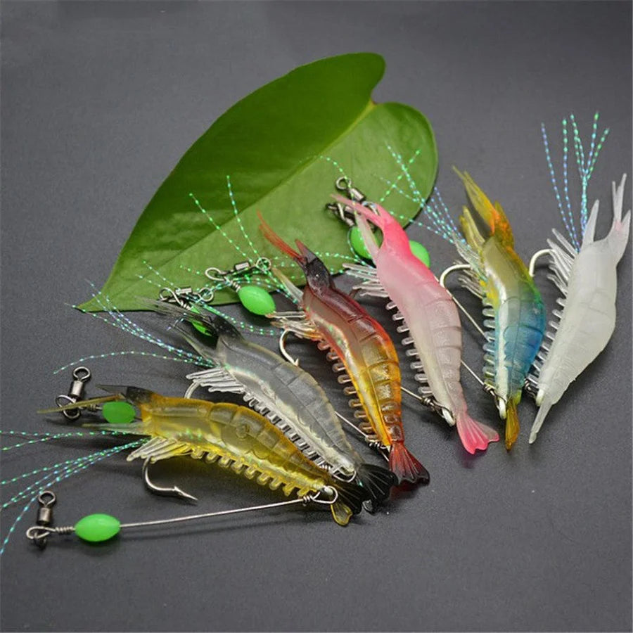 3pcs/7pcs Shrimp Lures Fishing Lures Artificial Fishing Bait