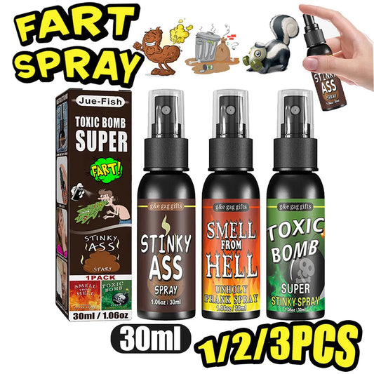 1-3PCSFartGag Spray Prank Joke Plastic Liquid Fart Gag Party Supplies Stinky Fart